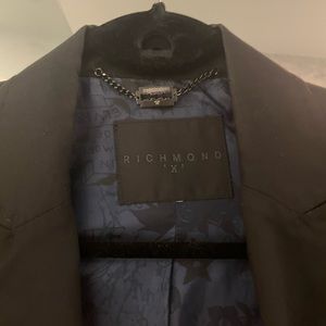 Richmond black jacket suit XS